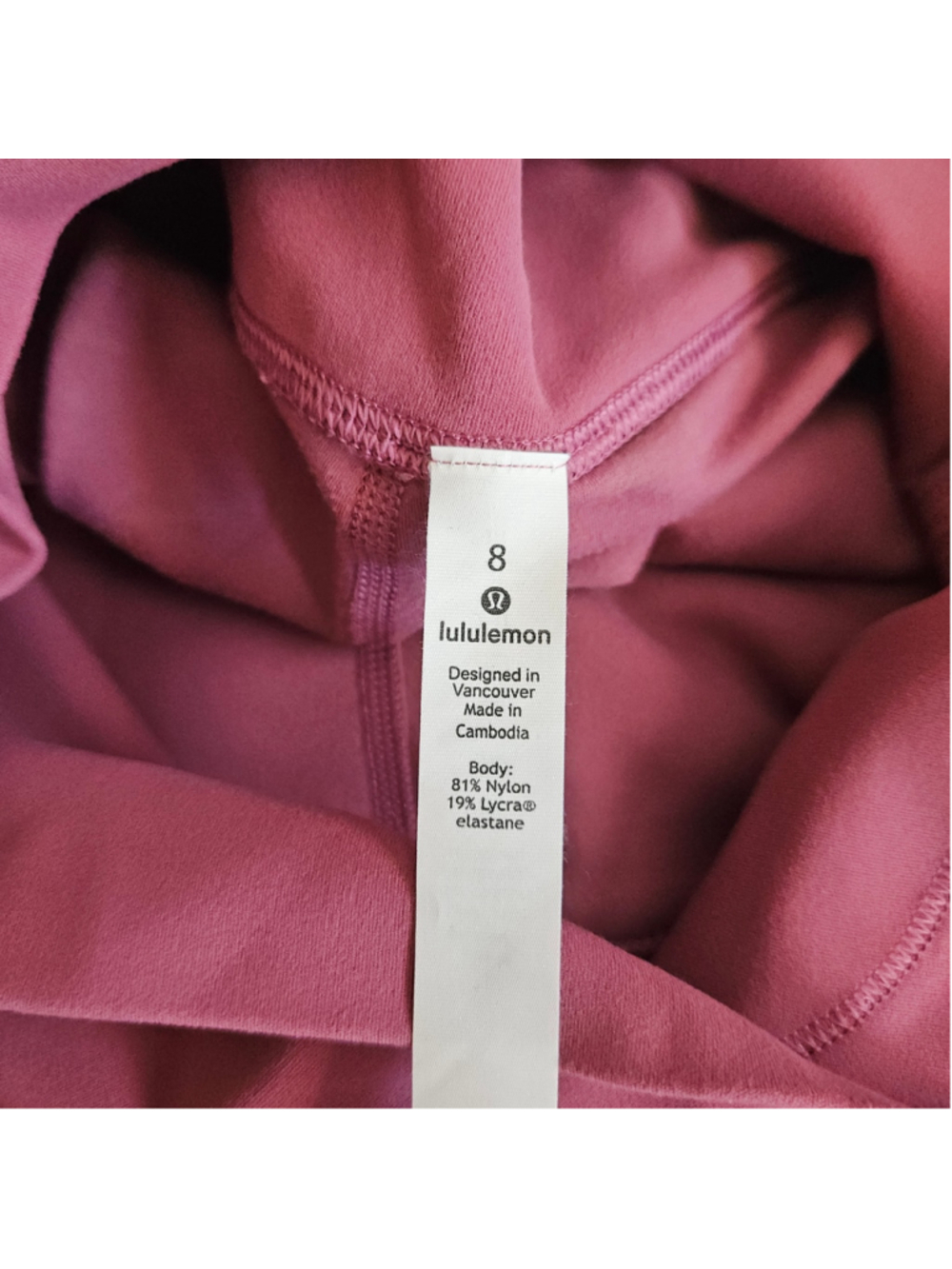 Lululemon Align Full Length 28" Leggings Moss Rose Activewear Womens 8 - Picture 3 of 4